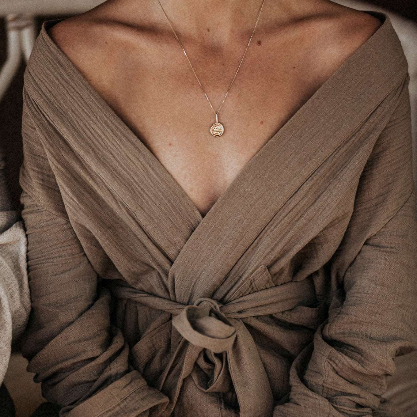 golden hour necklace // 14k gold
