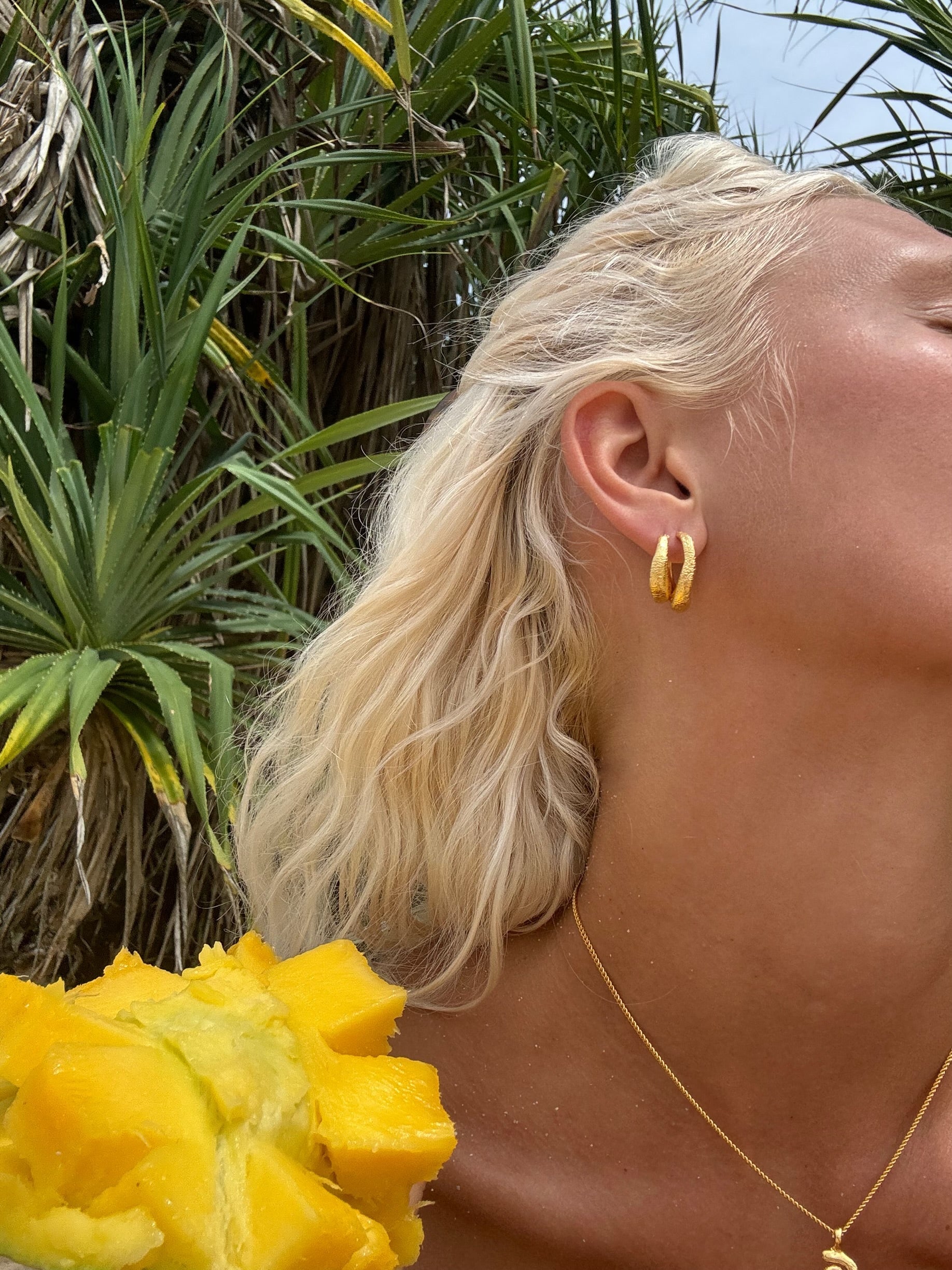 Coral Hoops Small
