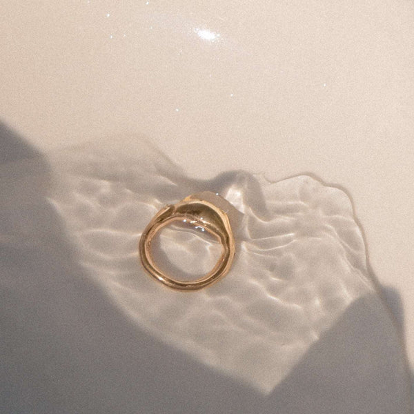 Forged by the Ocean Ring 14k gold