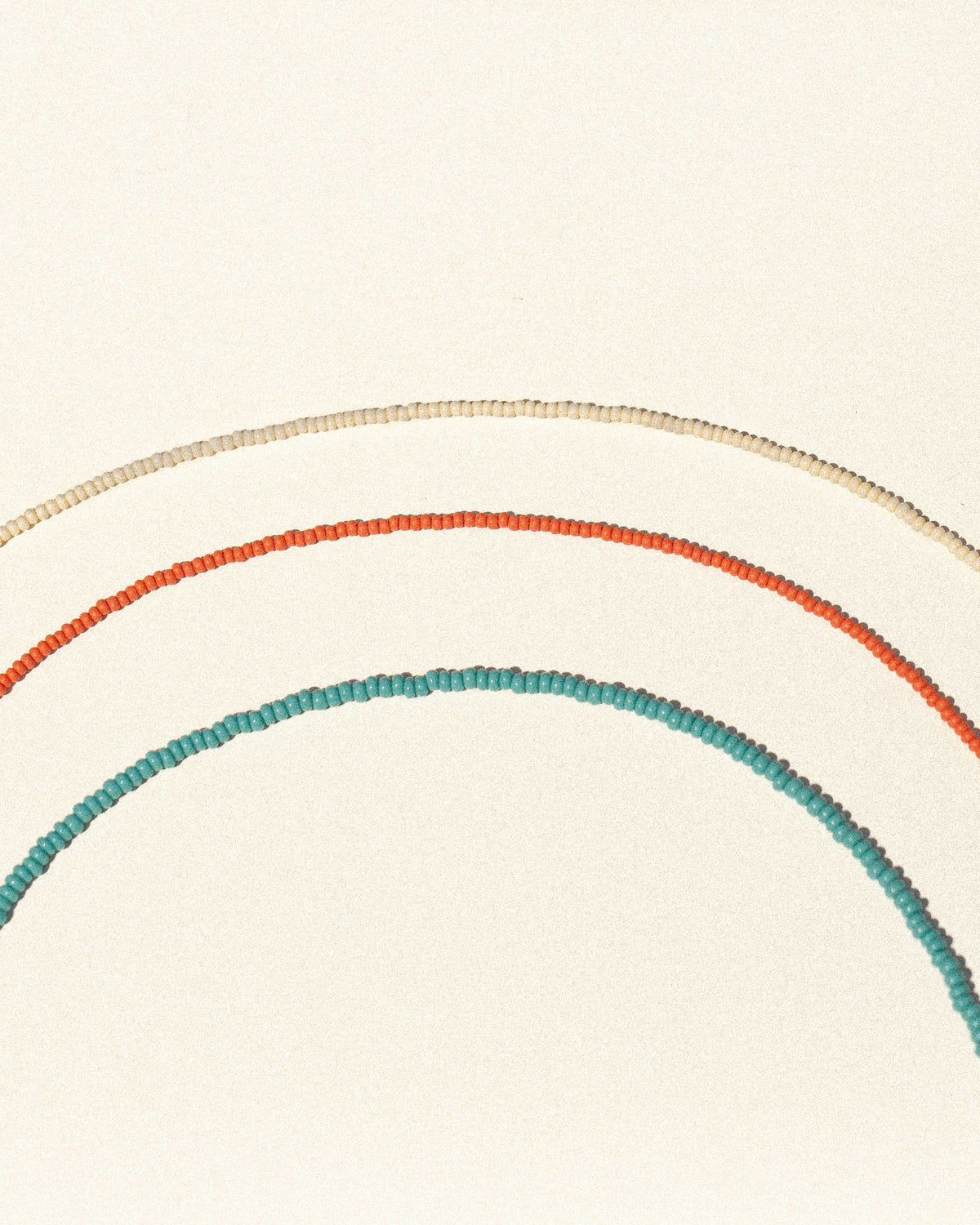 coral / blue crush / coconut necklace