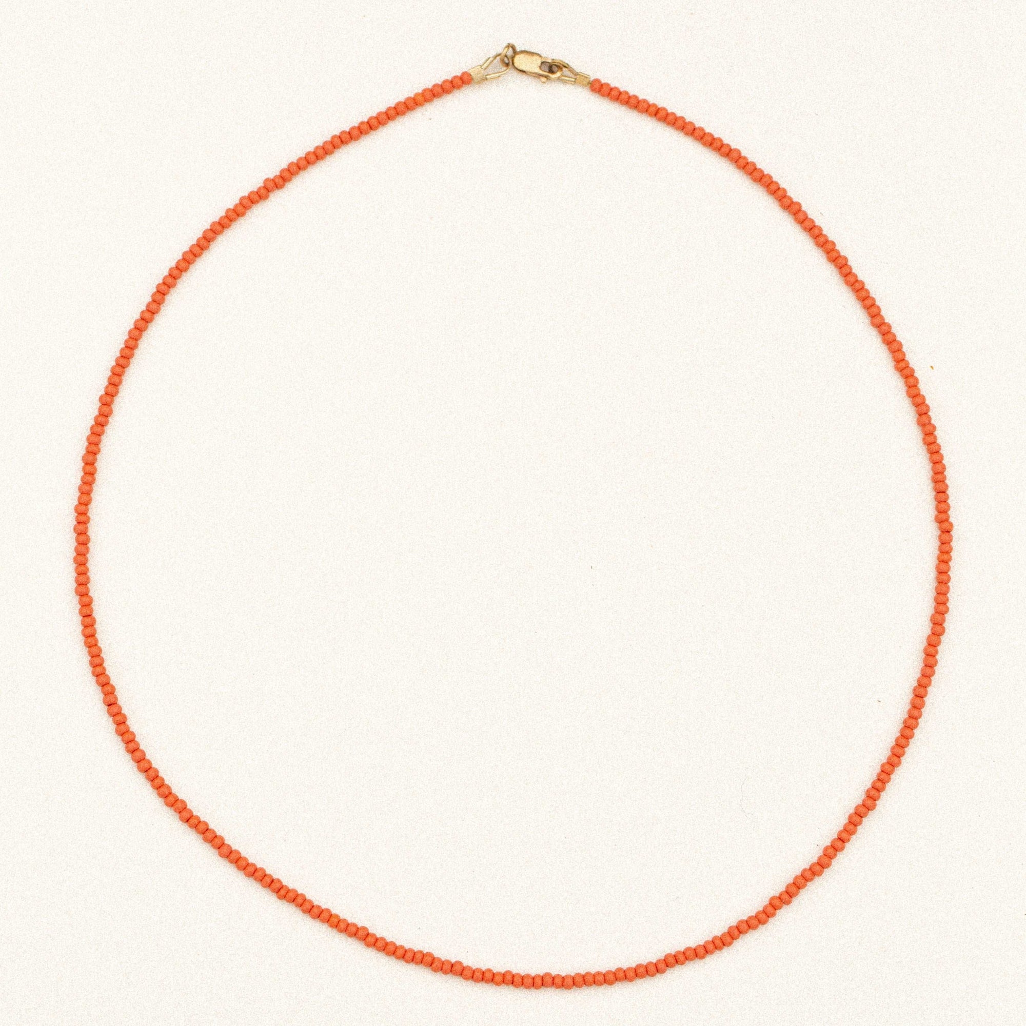 coral / blue crush / coconut necklace