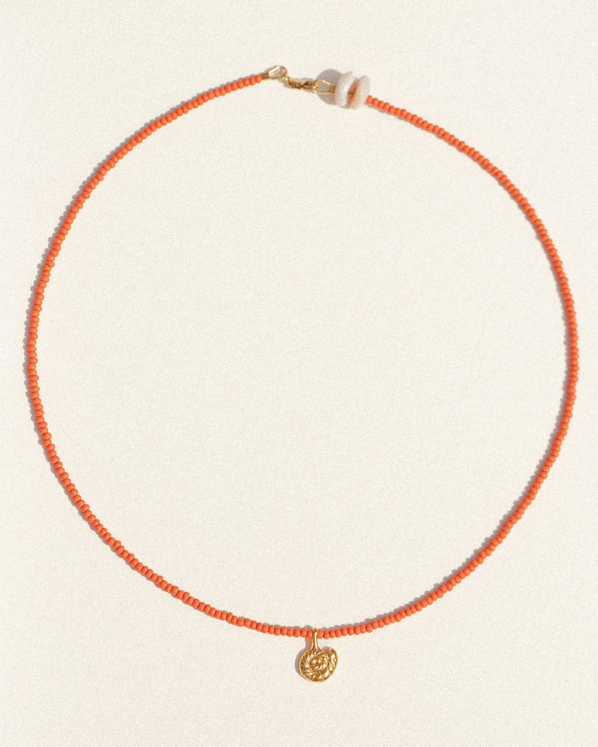 endless summer necklace // coral