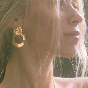 Seashell Hoops