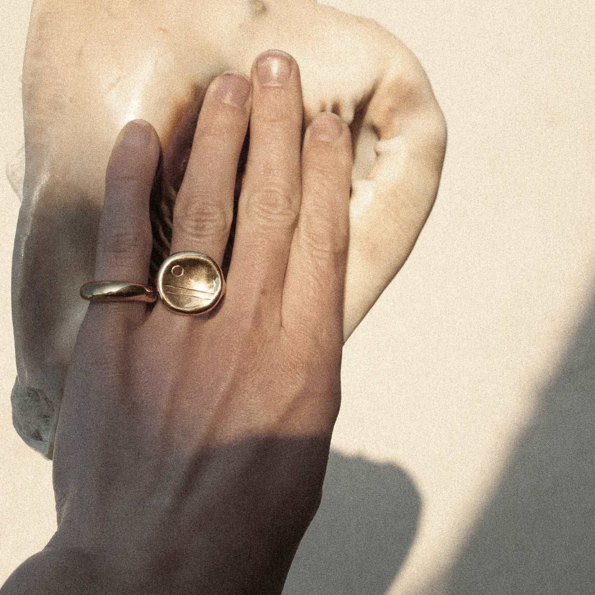 sunset ring at the beach