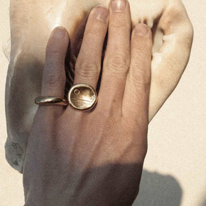 sunset ring at the beach