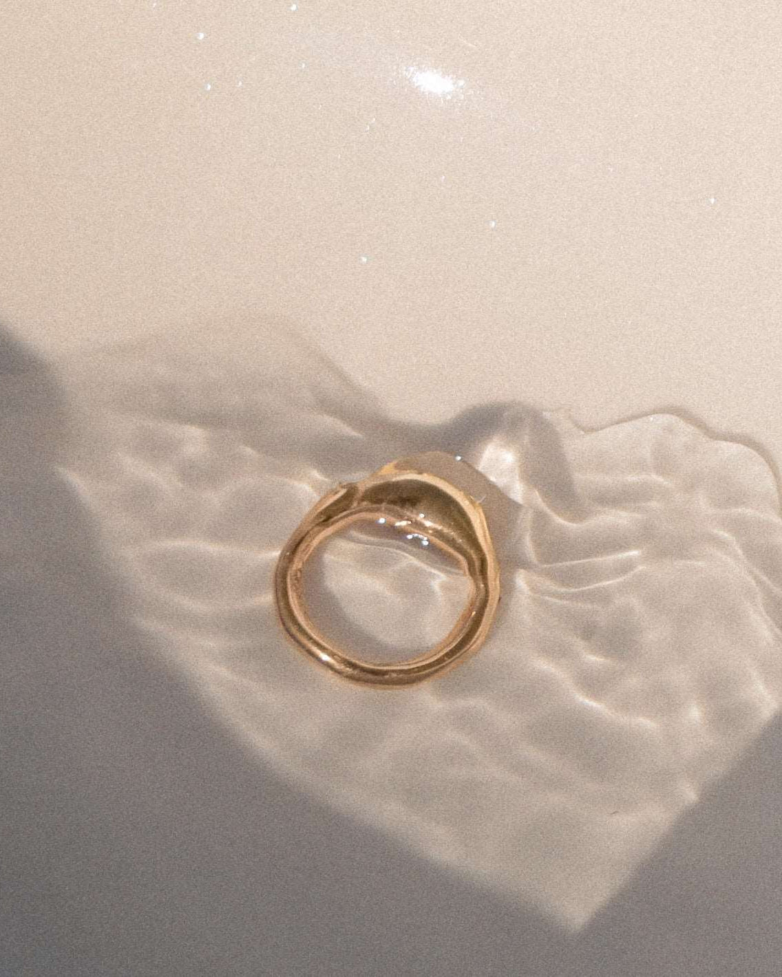 Forged by the Ocean Ring // 14k gold