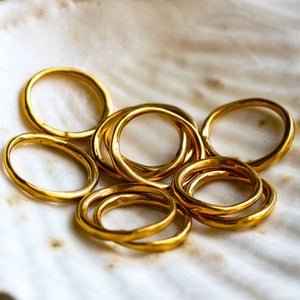 24k gold vermeil rings