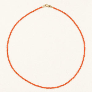 coral / blue crush / coconut necklace