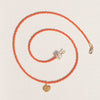 endless summer necklace // coral