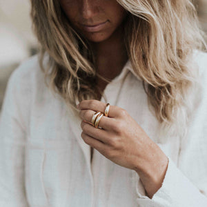 Forged by the Ocean Ring // 14k gold