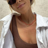 endless summer necklace // coral / ready to ship