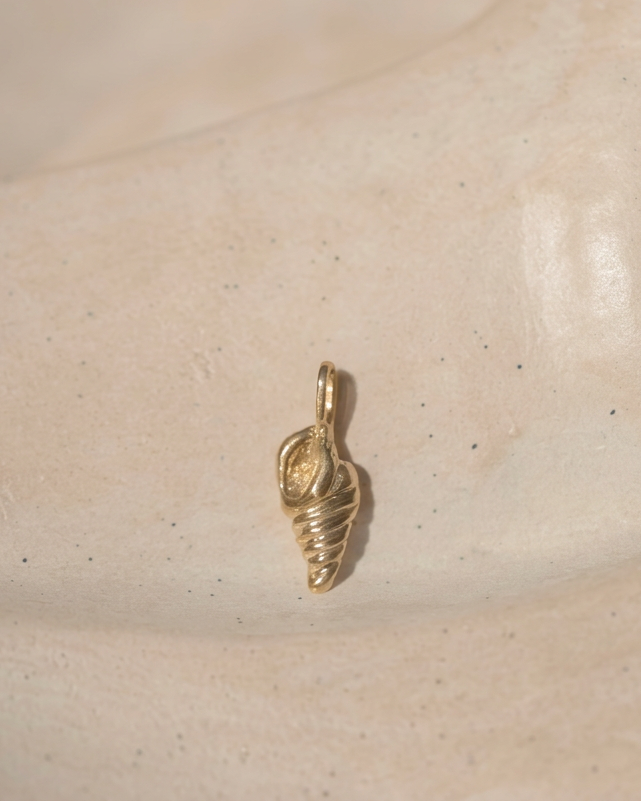 Shell charm with the chain removed